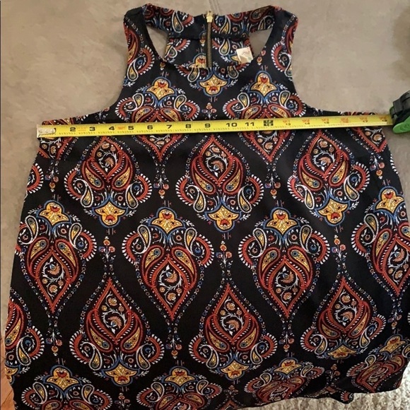 Pink Rose black printed sleeveless top - Picture 10 of 11